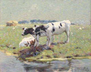 Frederick Hall - In the meadows near Edam