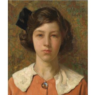 Frederick Hall - Portrait Of Barbara, The Artist\'S Daughter