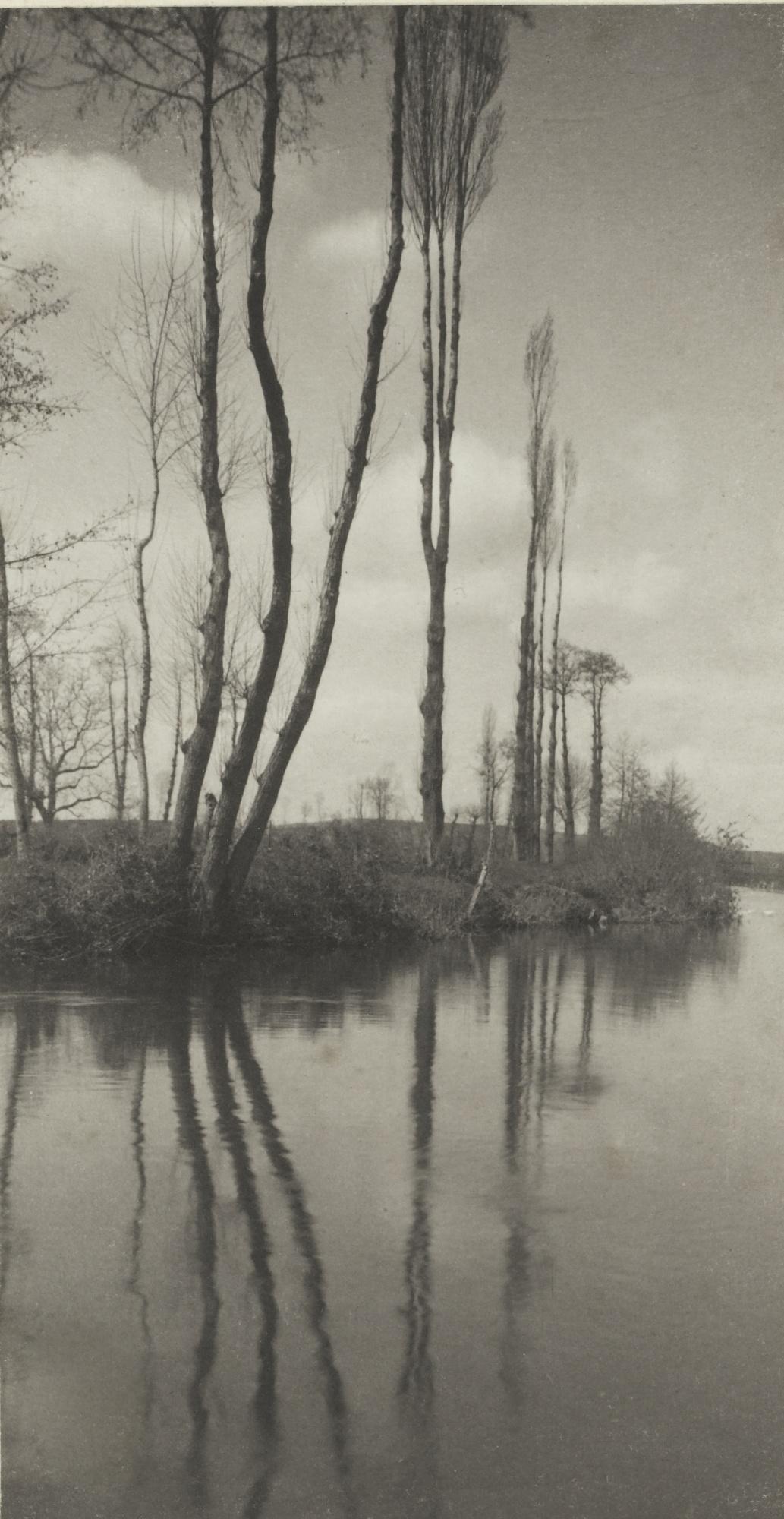 Frederick Henry Evans - \'Poplars On A French River\', C. 1900