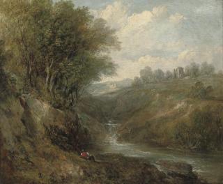 Frederick Henry Henshaw - A rest by the waterfall