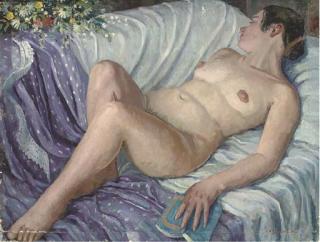 Frederick Henry Stonham, F.R.S.A. - Reclining nude