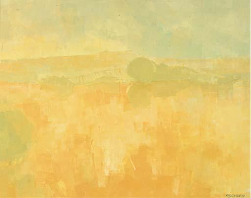 Frederick Henry Stonham, F.R.S.A. - Yellow landscape