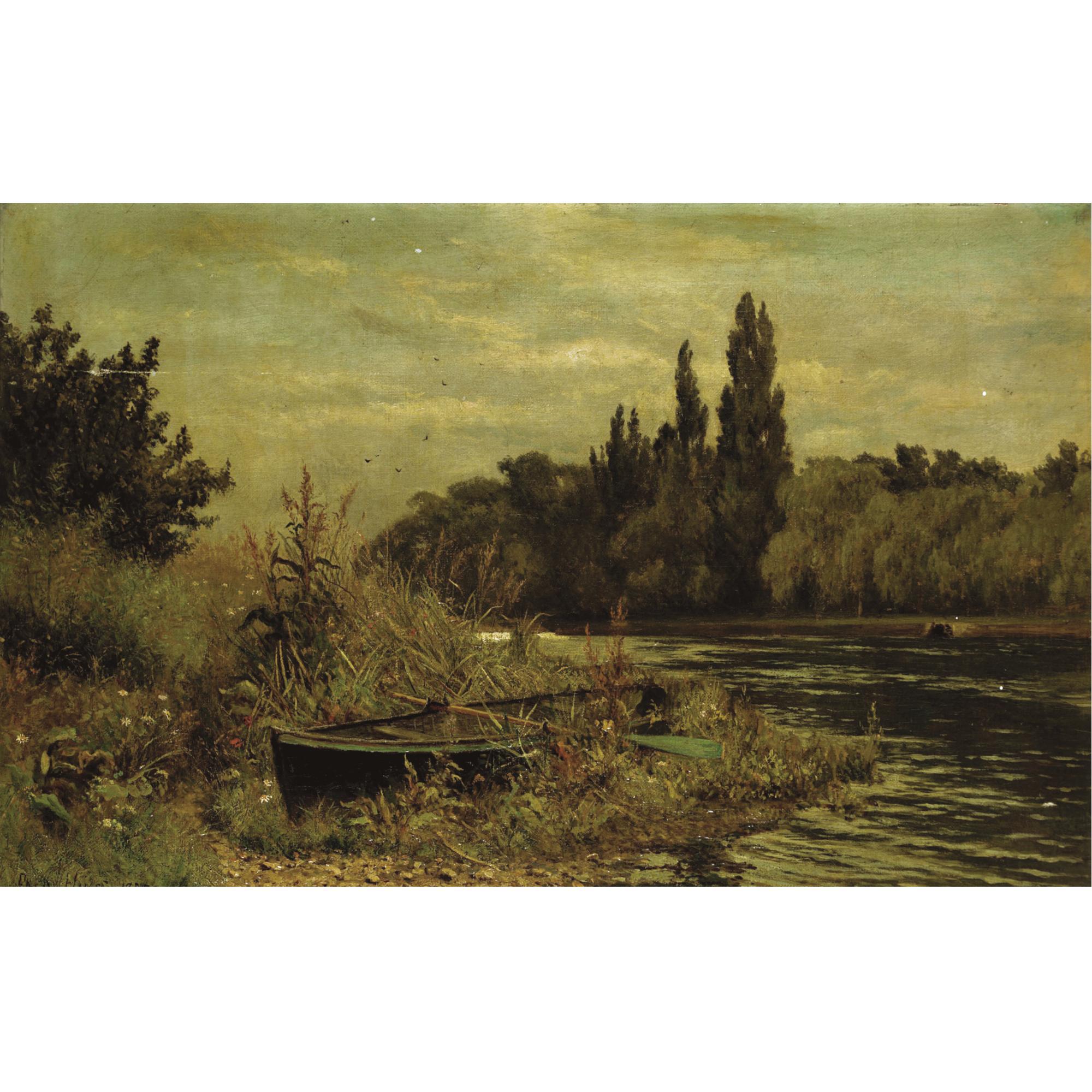 Frederick Hines - Rowing Boat On The Thames