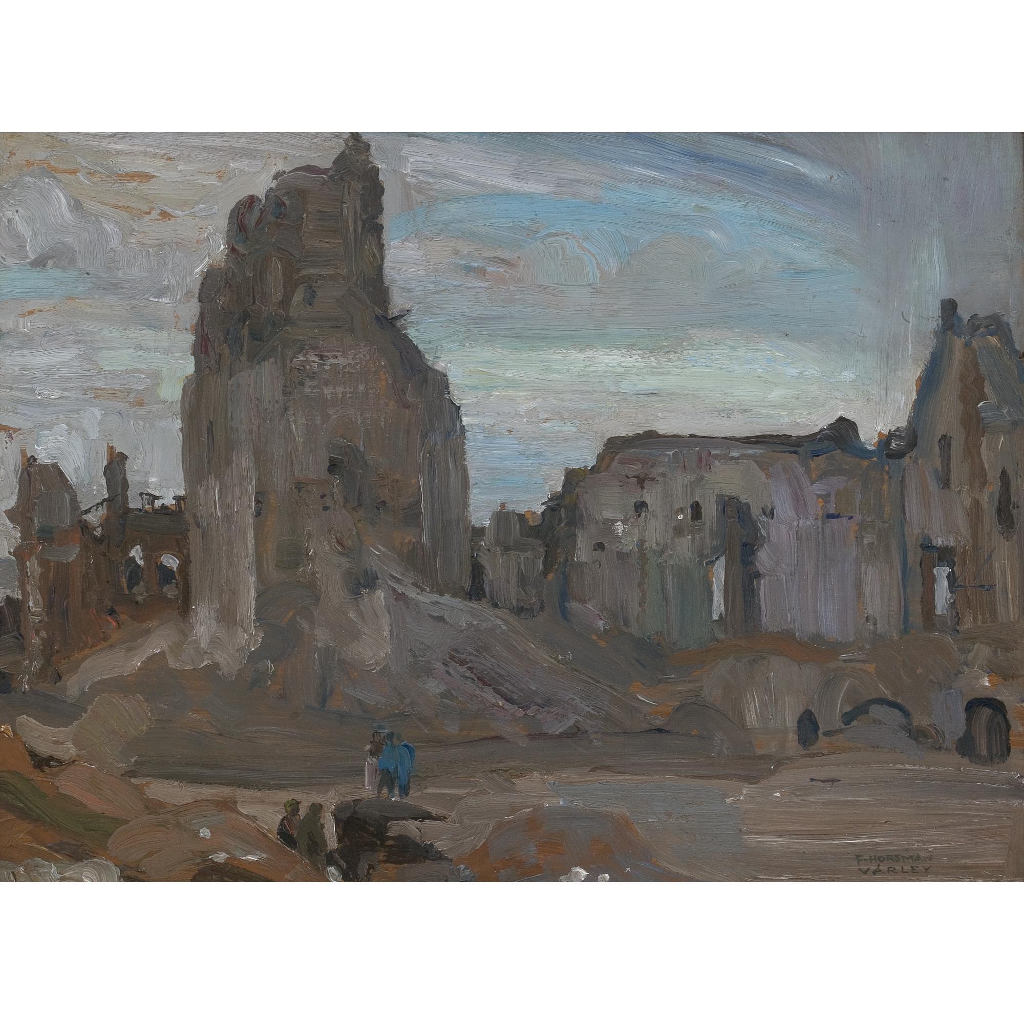 Frederick Horsman Varley - Shelled Buildings - France