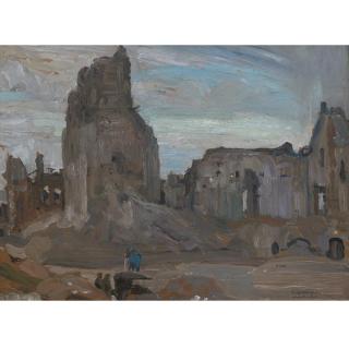 Frederick Horsman Varley - Shelled Buildings - France