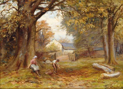 Frederick J. Knowles - Gathering chestnuts