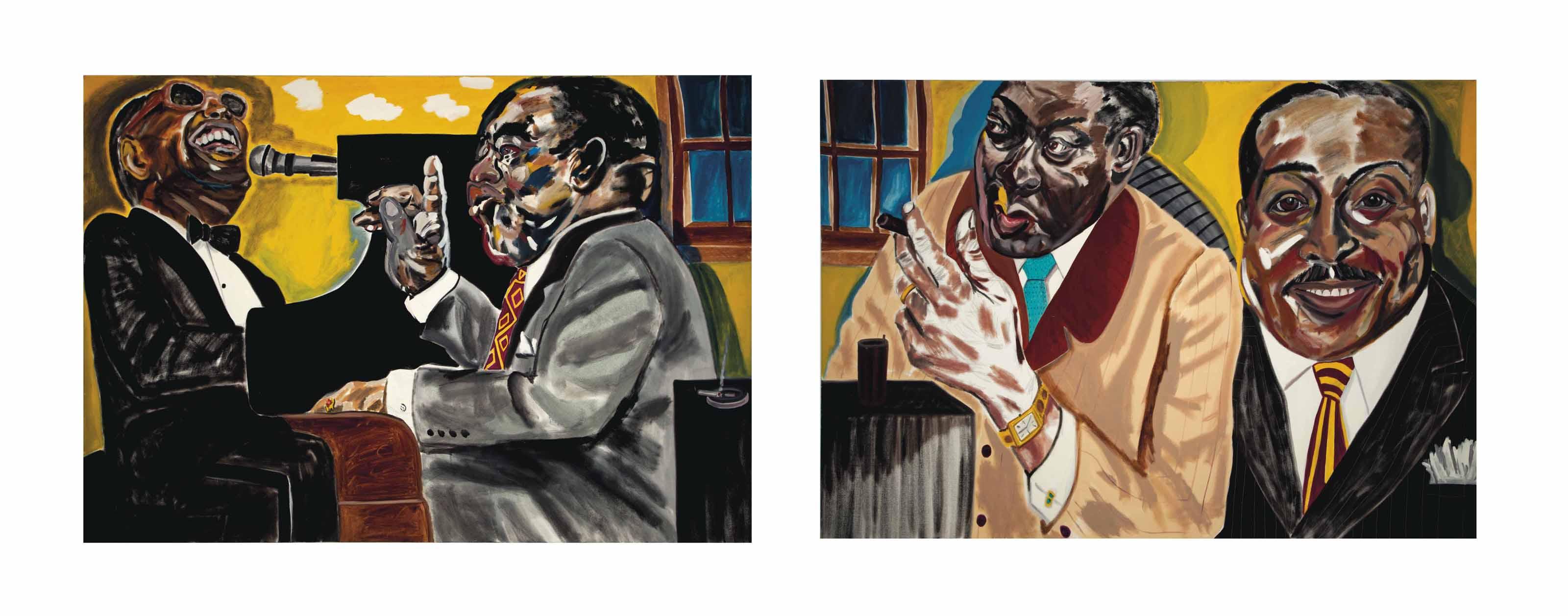Frederick James Brown - The Piano Men (Ray Charles, Roosevelt Skykes, Memphis Slim, Count Basie): A Diptych