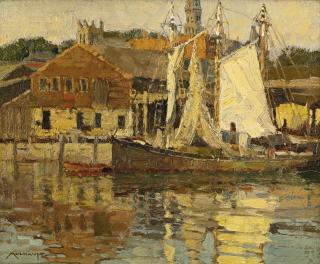 Frederick John Mulhaupt - Atlantis Wharf, Gloucester, Massachusetts