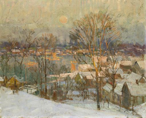 Frederick John Mulhaupt - Gloucester Harbor, Winter
