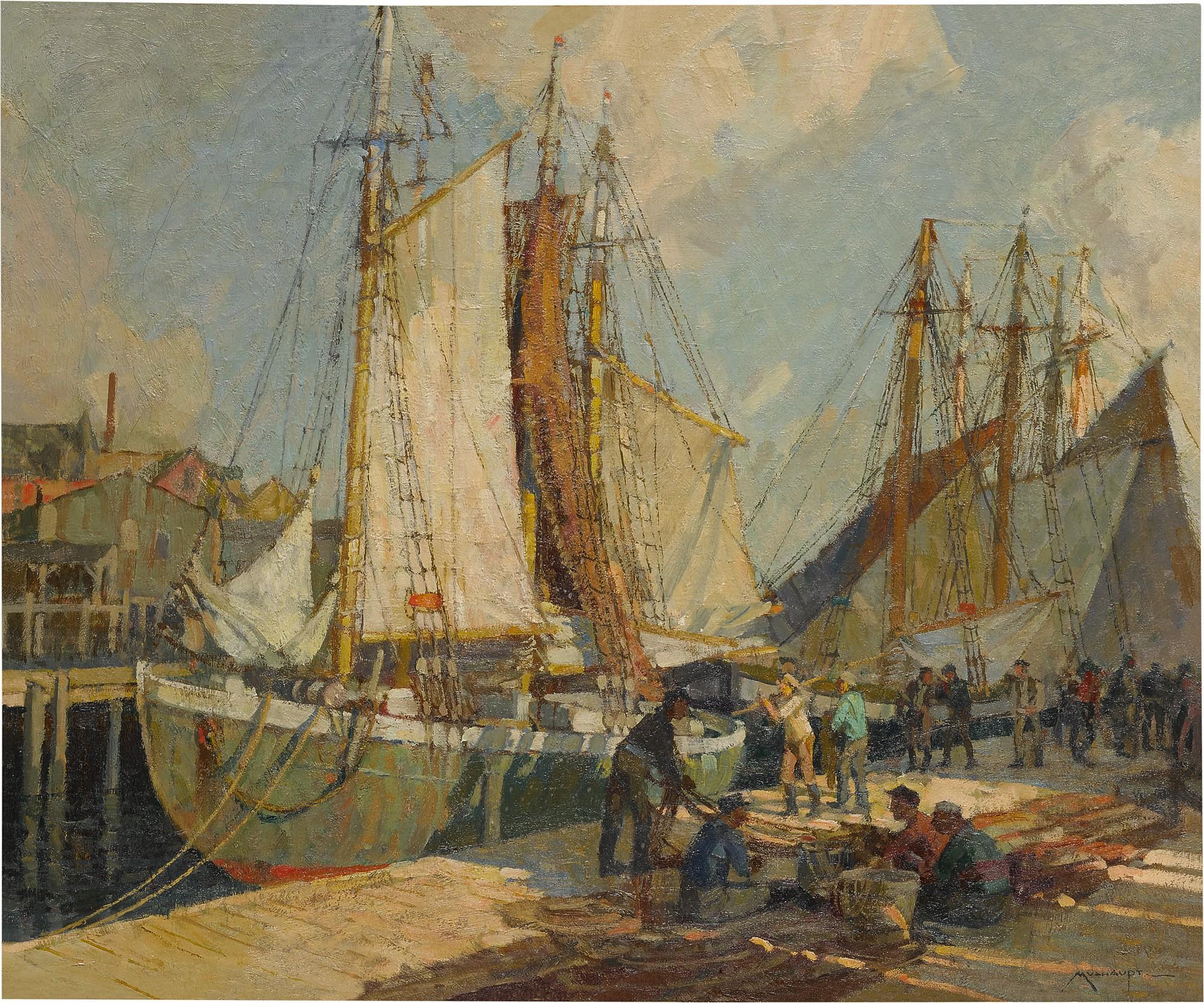 Frederick John Mulhaupt - Harbor Scene