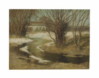 Frederick John Mulhaupt - House By A Stream