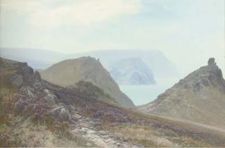 Frederick John Widgery - Ruins On The Devonshire Coast