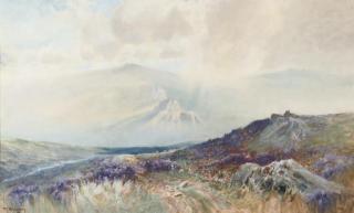 Frederick John Widgery - View across the misty moor