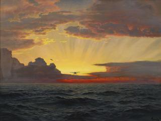 Frederick Judd Waugh - A Dawn Flight