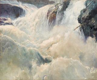 Frederick Judd Waugh - A Waterfall
