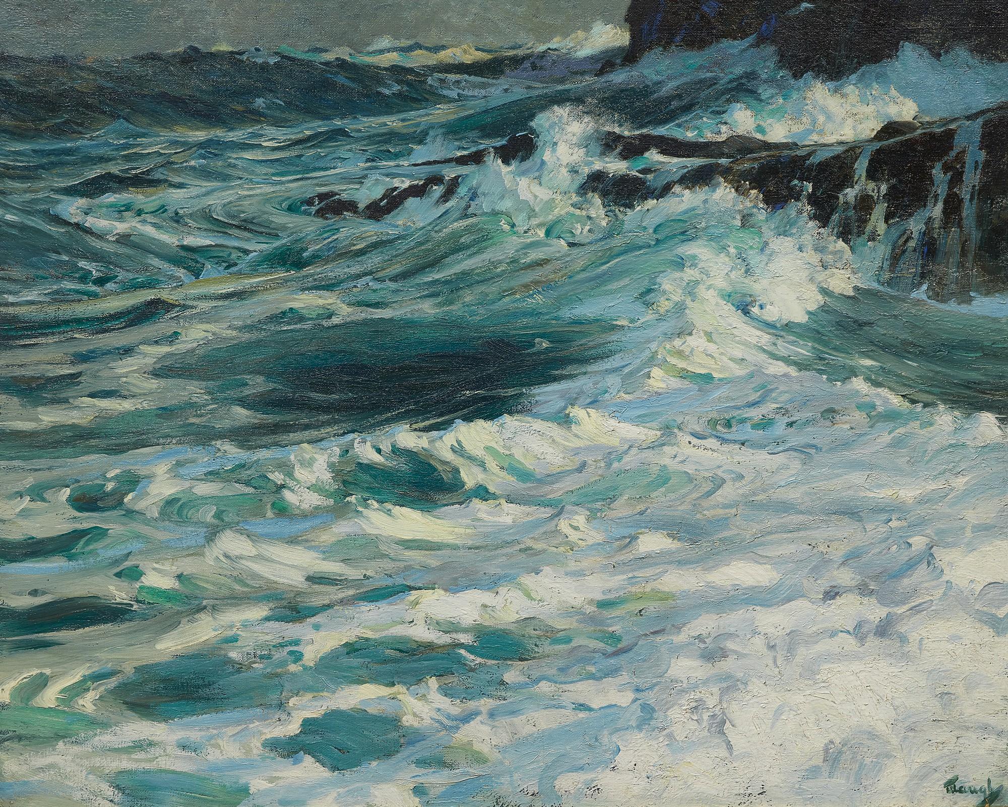 Frederick Judd Waugh - At the Base of the Cliff