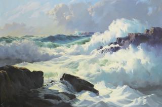 Frederick Judd Waugh - Breaking Surf