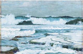 Frederick Judd Waugh - Breaking Surf