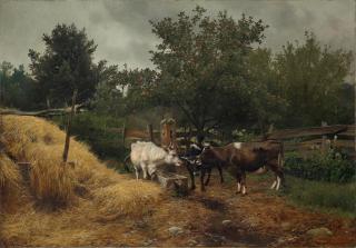 Frederick Judd Waugh - Cows at the Spring