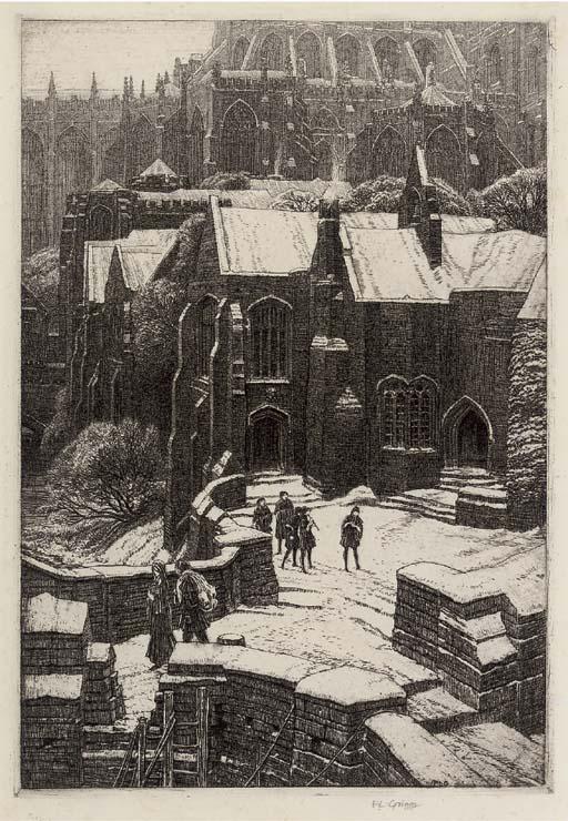 Frederick Landseer Maur Griggs - The Almonry (C. 34v)