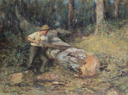 Frederick Mccubbin - Sawing Timber