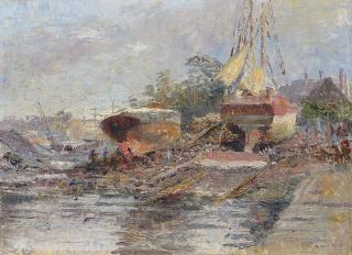 Frederick Mccubbin - The Slipway, Williamstown
