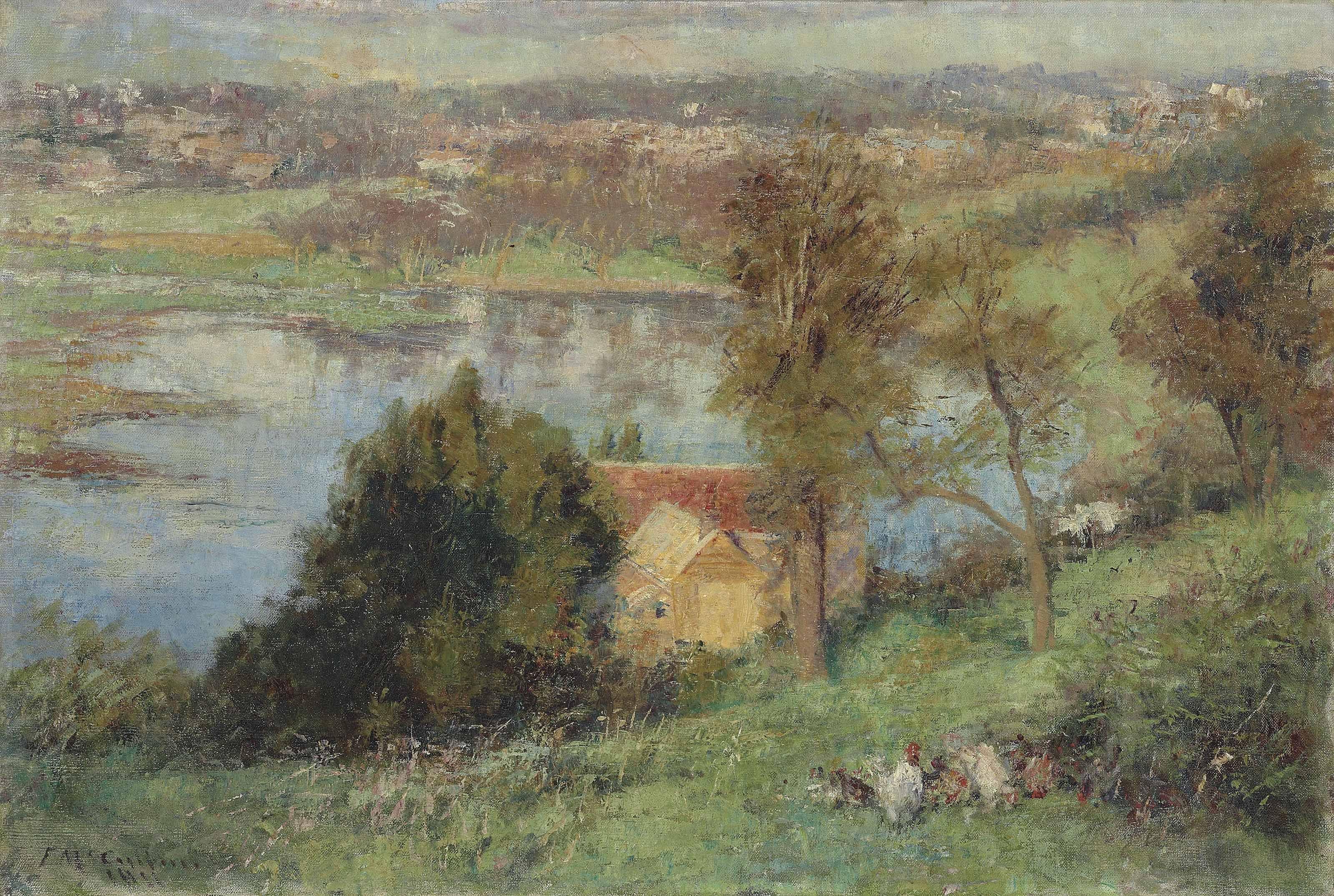 Frederick Mccubbin - The Yarra From Kensington Road, South Yarra