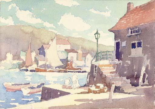 Frederick Mercer - Idle chatter in a fishing hamlet