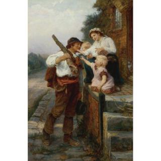 Frederick Morgan, R.O.I. - British A Father\'S Return