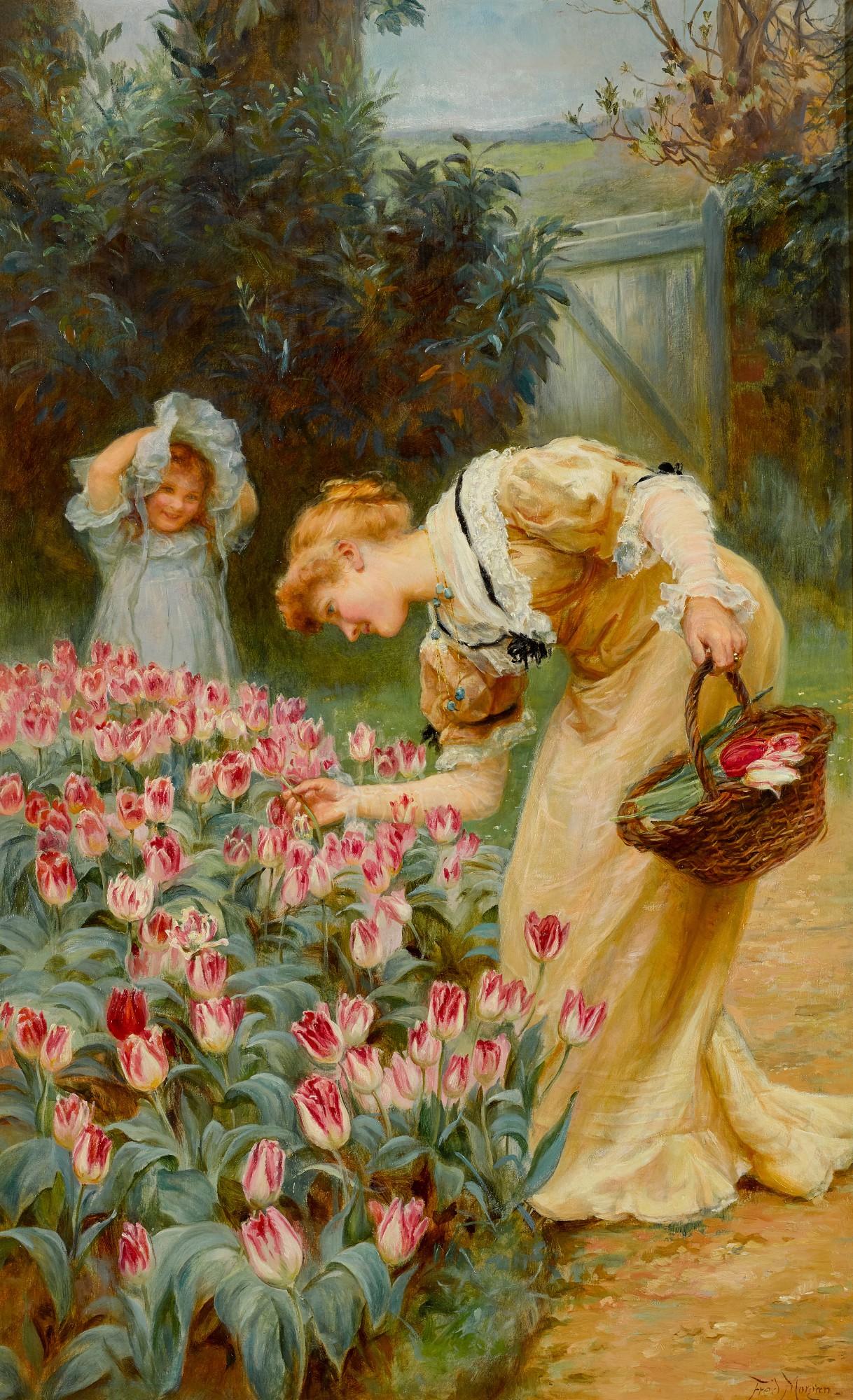 Frederick Morgan, R.O.I. - Picking Tulips