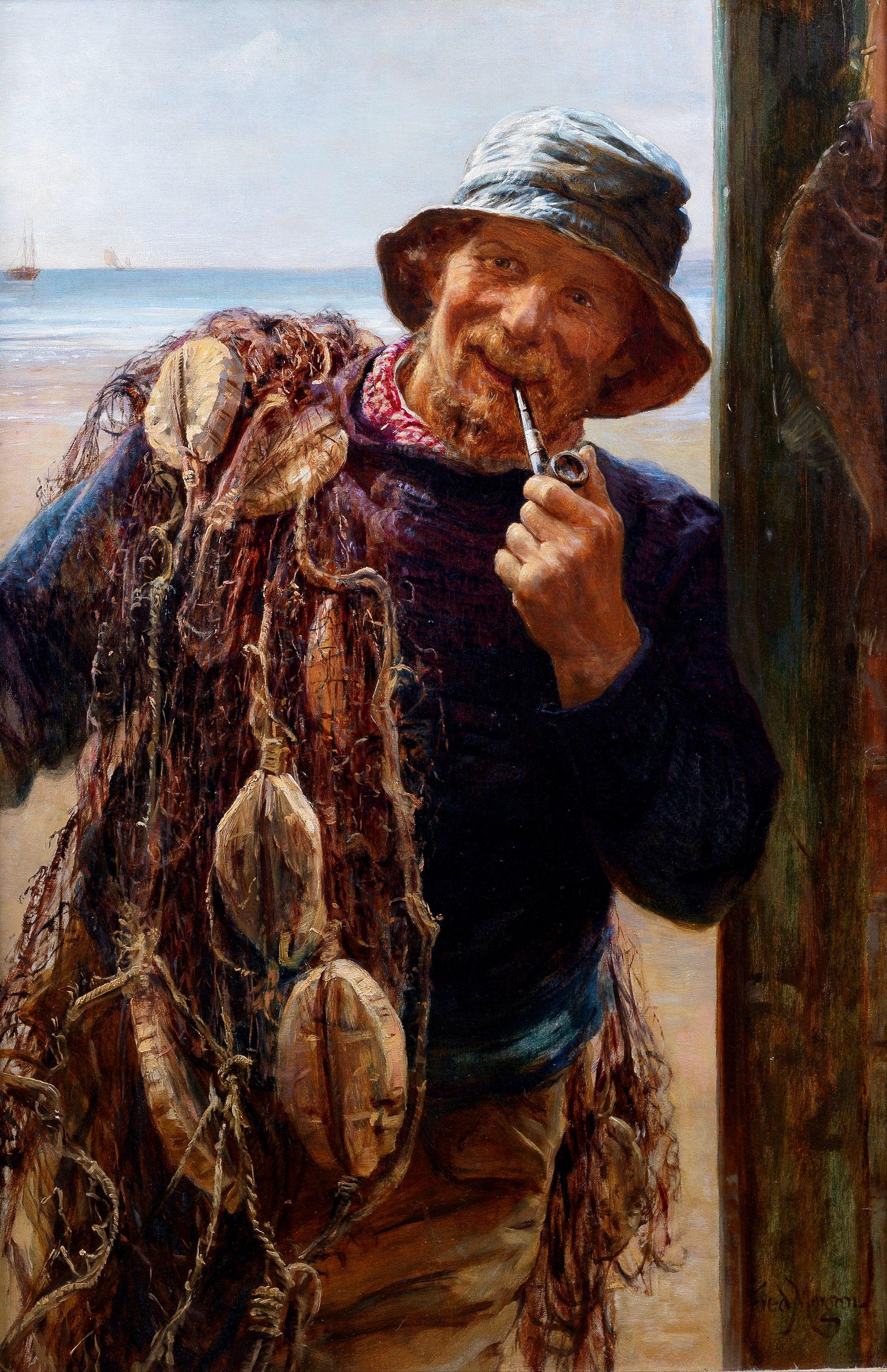 Frederick Morgan, ROI - The fisherman