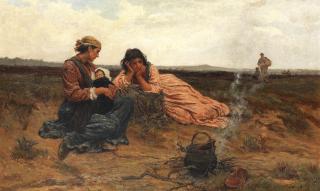 Frederick Morgan, ROI - Under a changeful sky