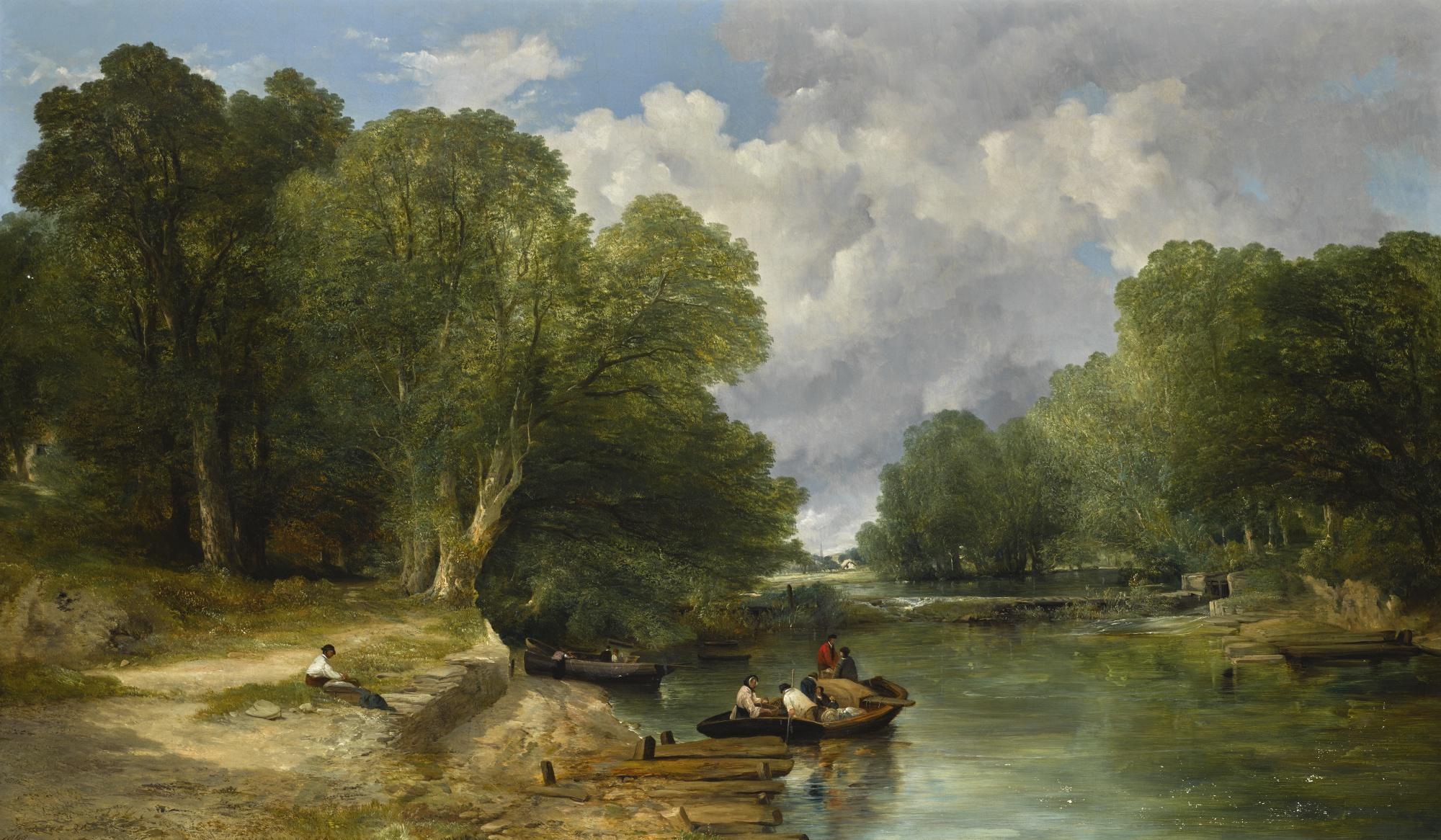 Frederick Richard Lee, R.A. - The Ferry Crossing