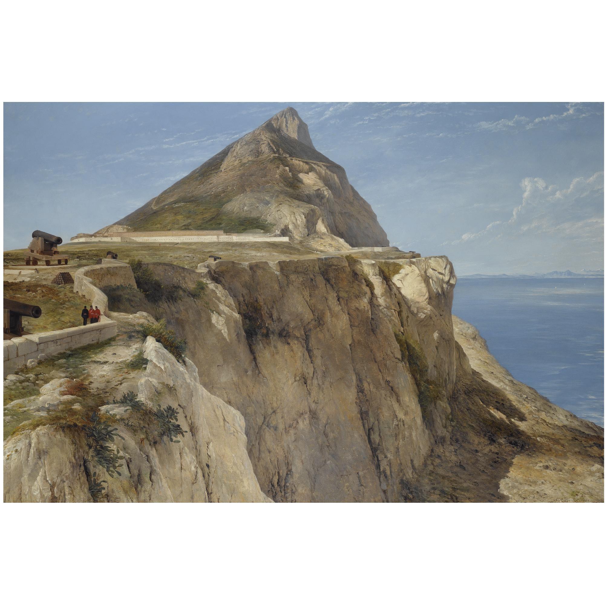 Frederick Richard Lee, R.A. - The Rock Of Gibraltar