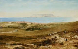 Frederick Richard Lee, Ra - A view of Gibraltar from across the bay