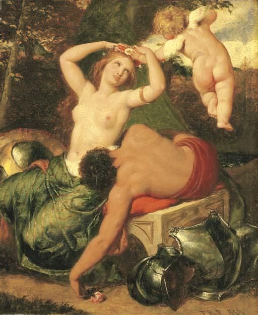 Frederick Richard Pickersgill, R.A. - Mars and Venus, crowned by Cupid