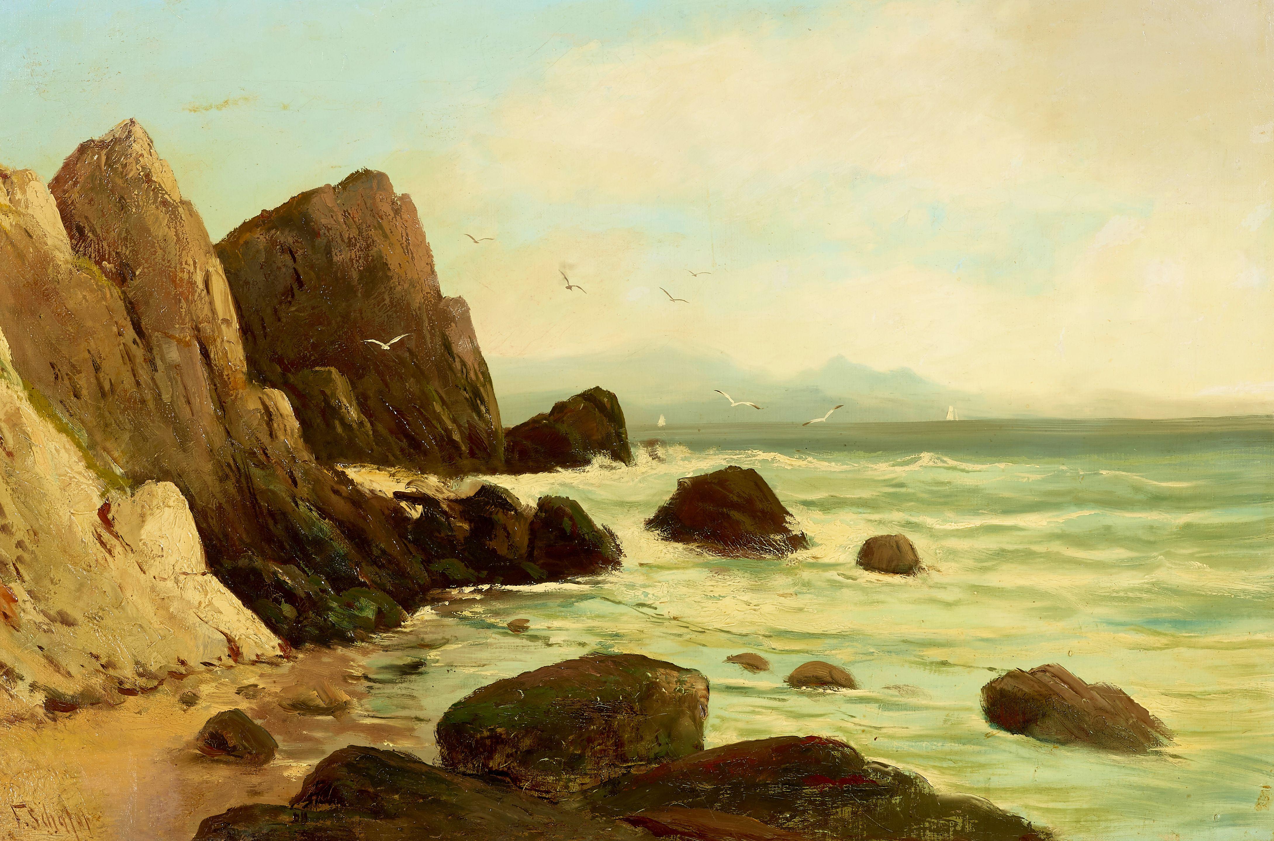 Frederick Schafer - The North Headlands 24 x 36 in. framed 32 x 44 in.