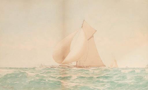 Frederick Schiller Cozzens - The 1903 America\'s Cup race between Reliance and Shamrock III