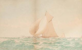 Frederick Schiller Cozzens - The 1903 America\'s Cup race between Reliance and Shamrock III