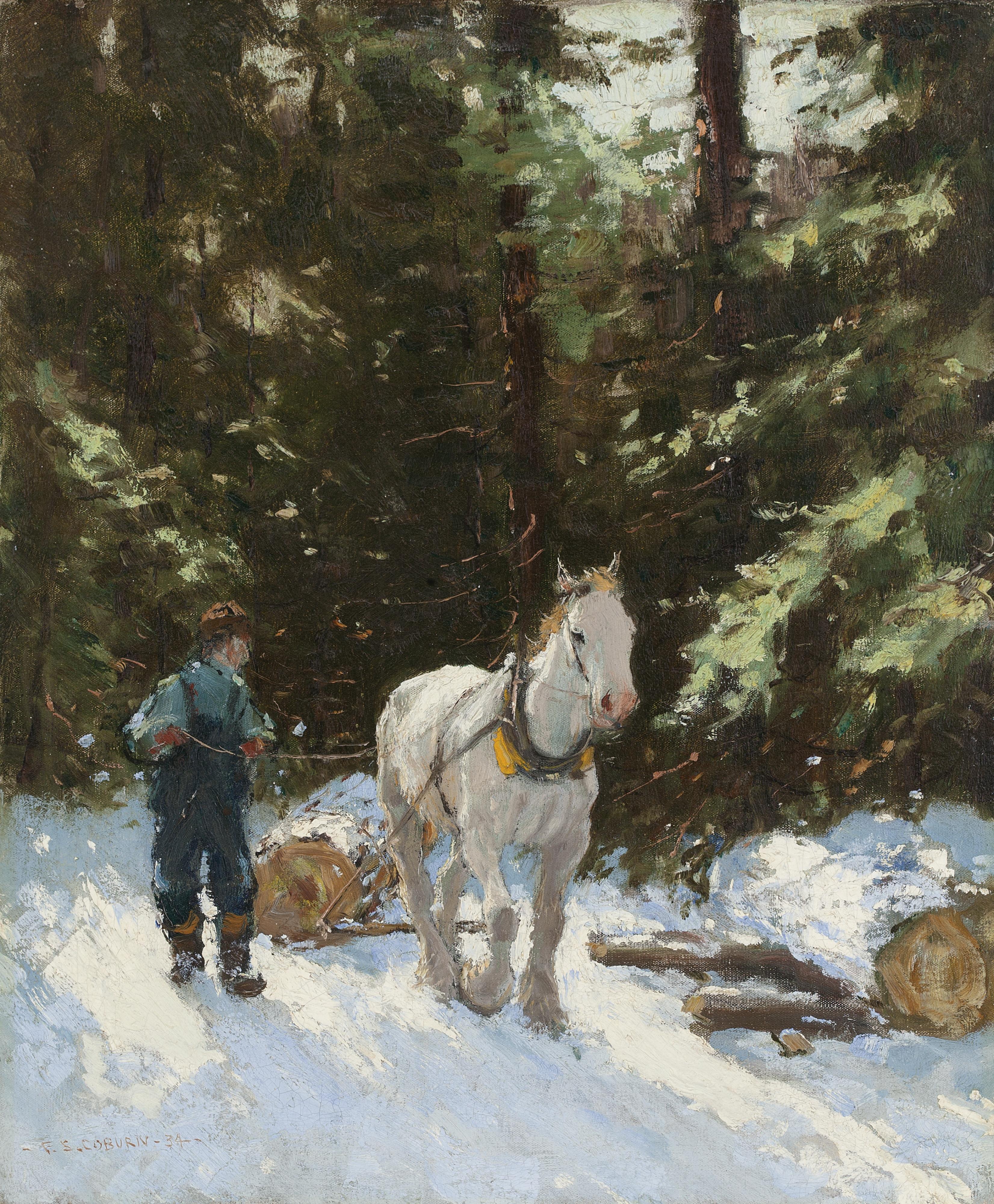 Frederick Simpson Coburn - Logging Through The Woods