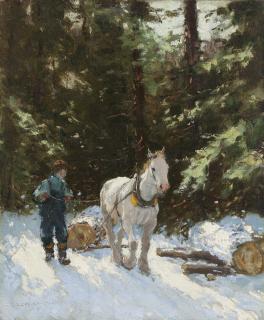 Frederick Simpson Coburn - Logging Through The Woods