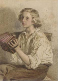 Frederick Smallfield, A.R.W.S. - The Accordian Player