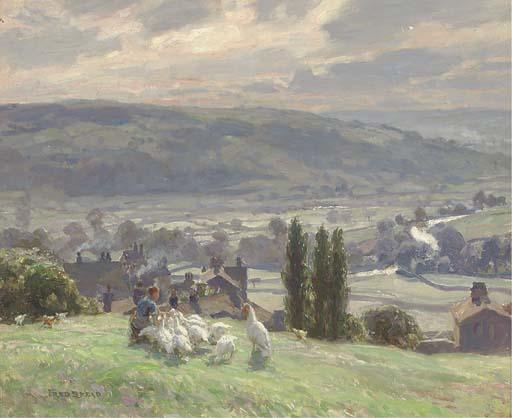 Frederick Stead - Feeding the poultry