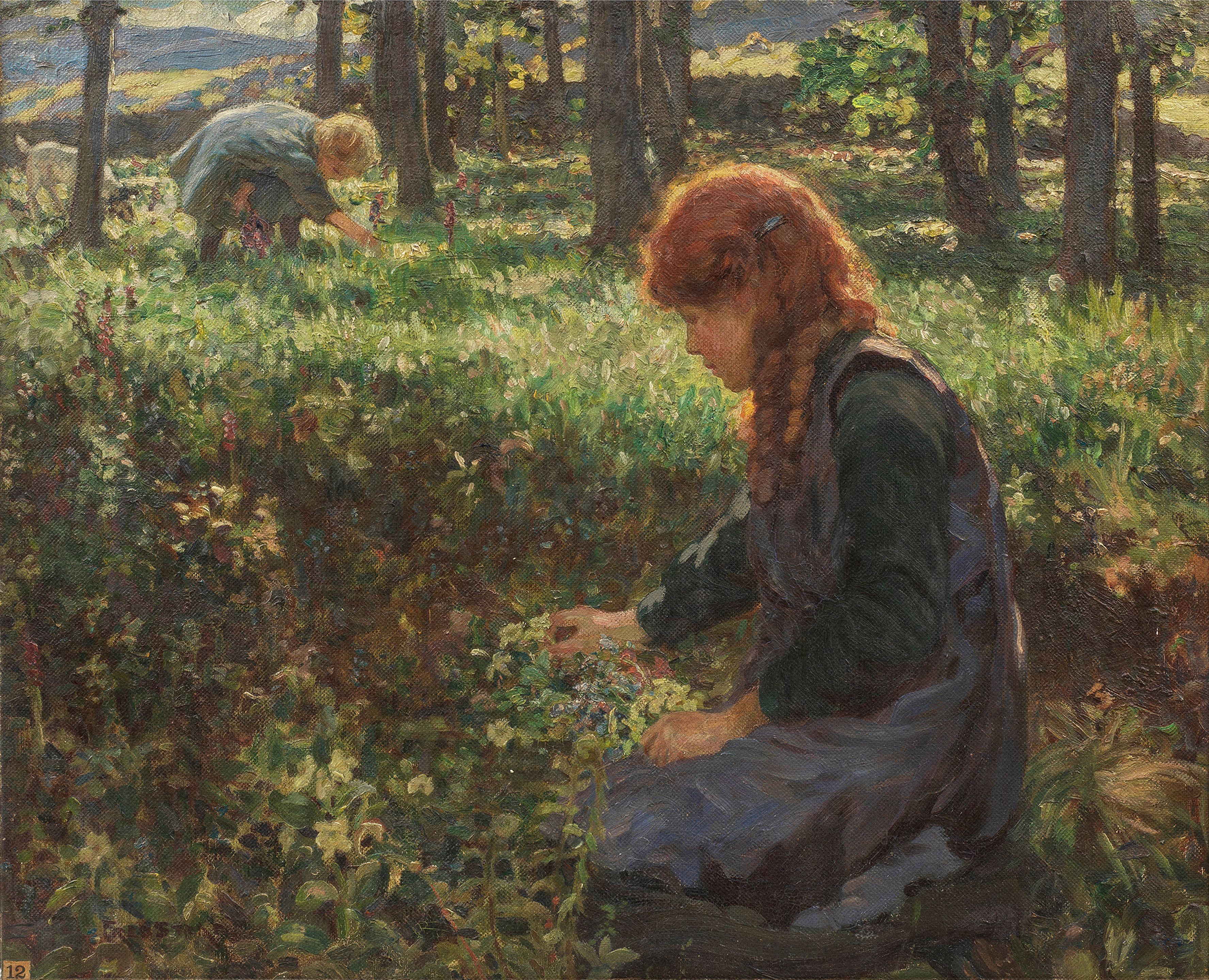 Frederick Stead - Flower picking