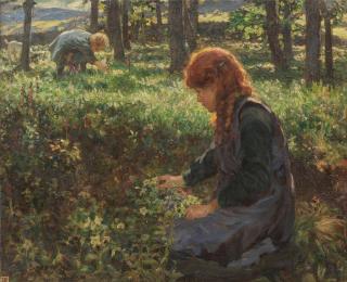 Frederick Stead - Flower picking
