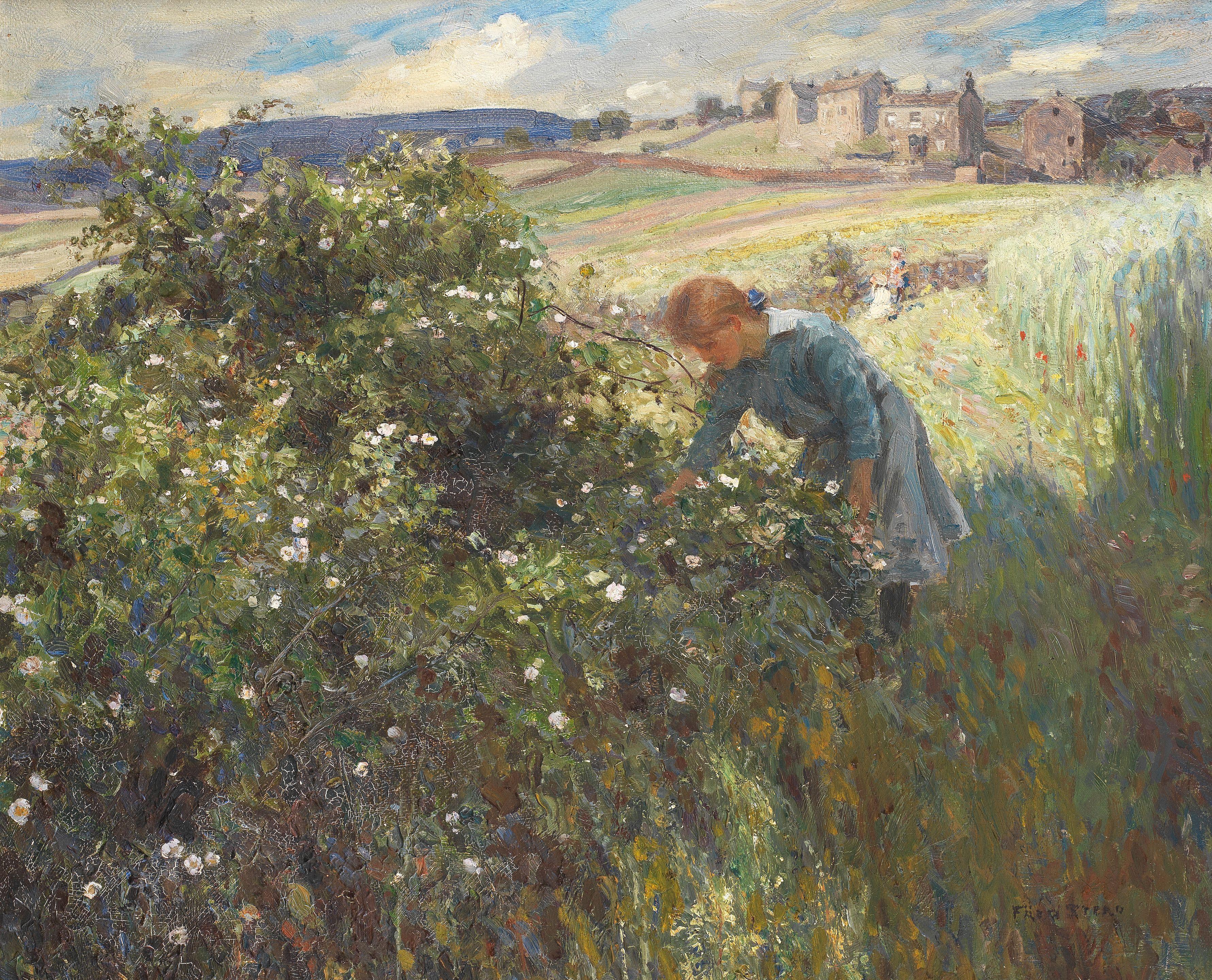 Frederick Stead - Gathering flowers