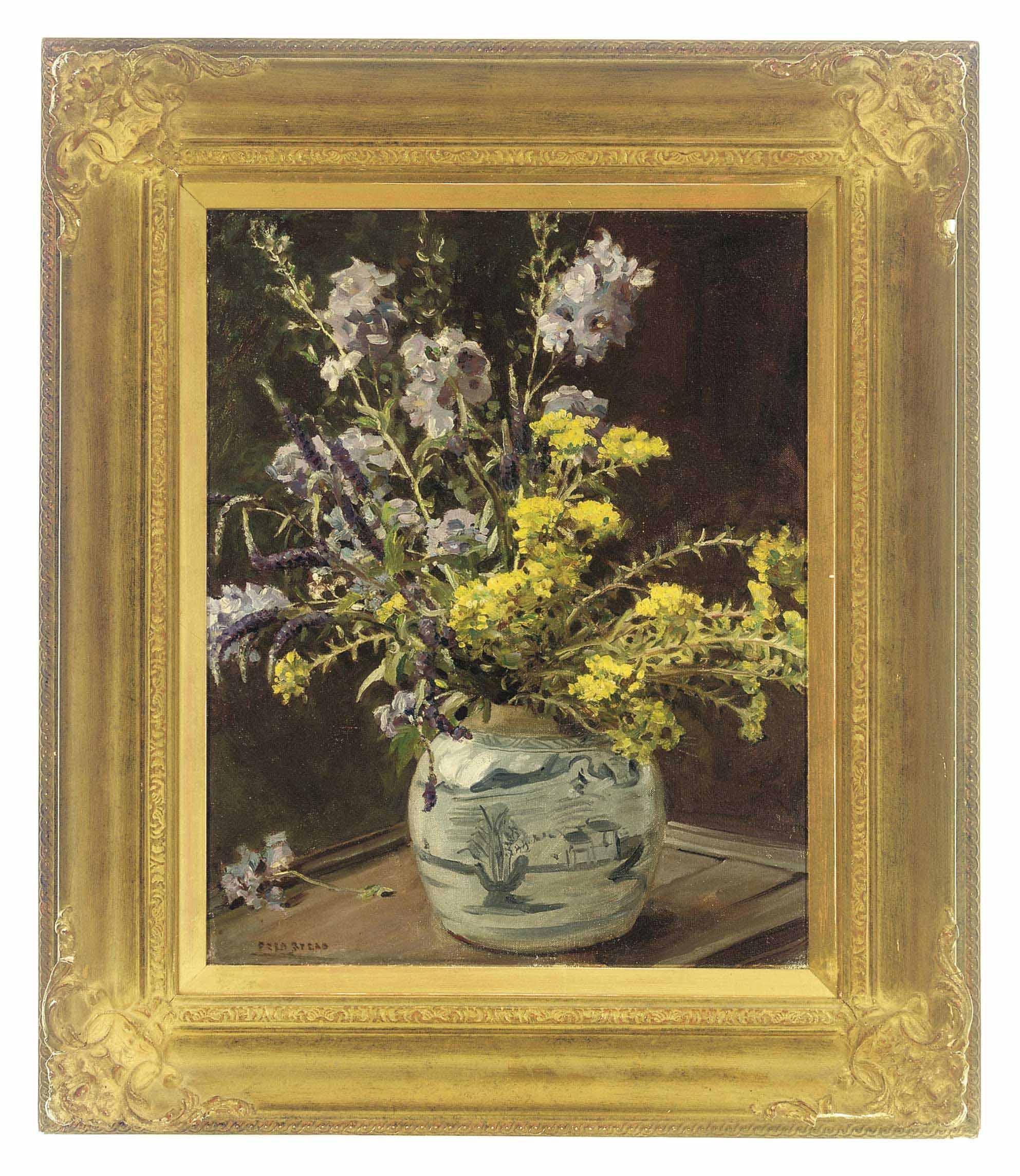 Frederick Stead - Summer flowers in a Chinese vase