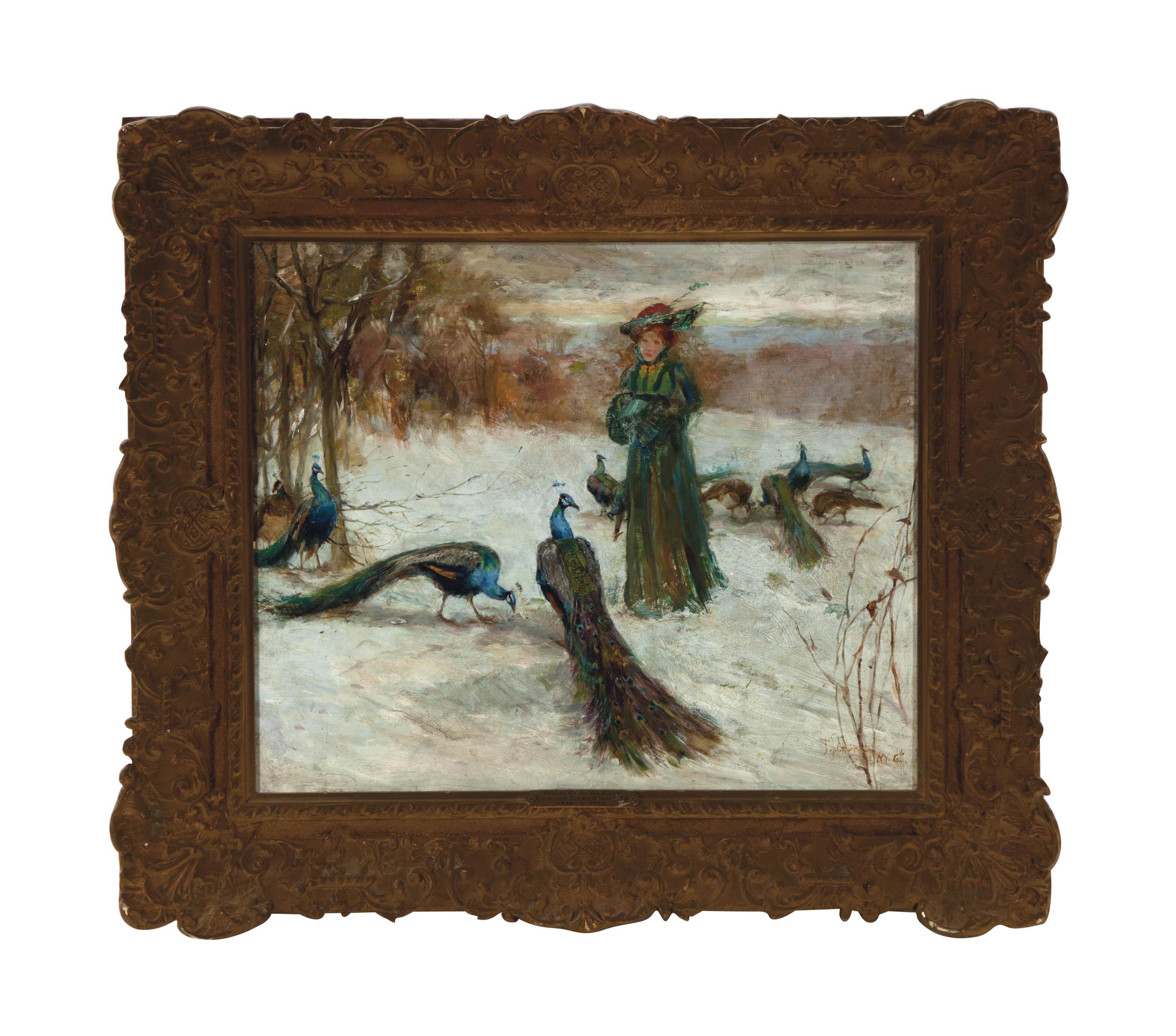Frederick Stuart Church - Peacocks in the Snow