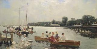 Frederick Vezin - Ruderregatta auf der Außenalster, Hamburg