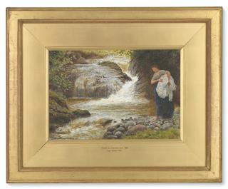 Frederick Walker, A.R.A., R.W.S. - A Stream In Inverness-Shire